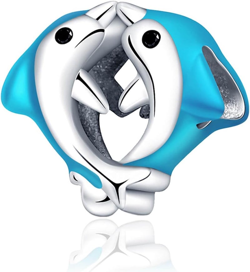DATOUQI Queen Happy Birthday Hot Air Balloon Family Puppy Charm 925 Sterling Silver Charms for Bracelets and Necklaces Mother's Day Charms for Women - Image 1